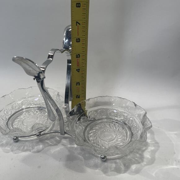 Vintage Dual Sugar Bowl With Spoon Made In England - Picture 11 of 12